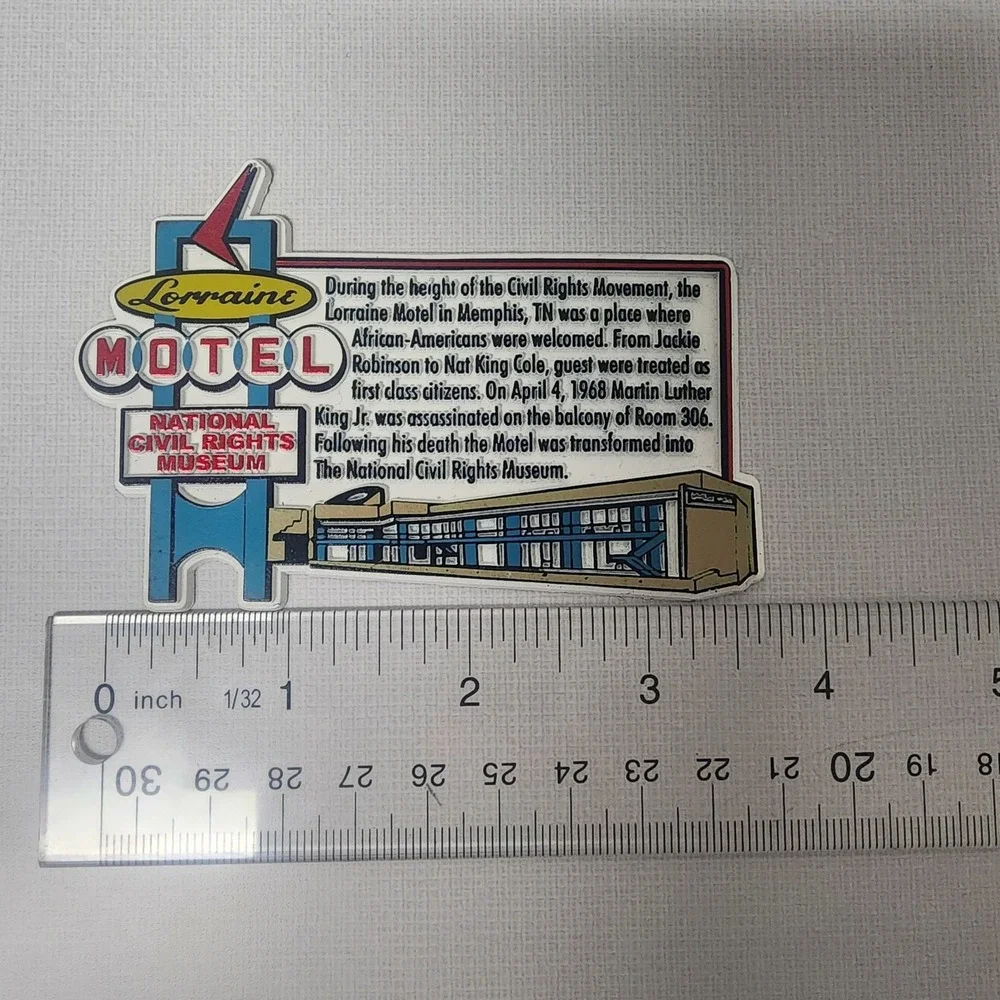 Lorraine Motel Keychain National Civil Rights Museum VTG 3.5